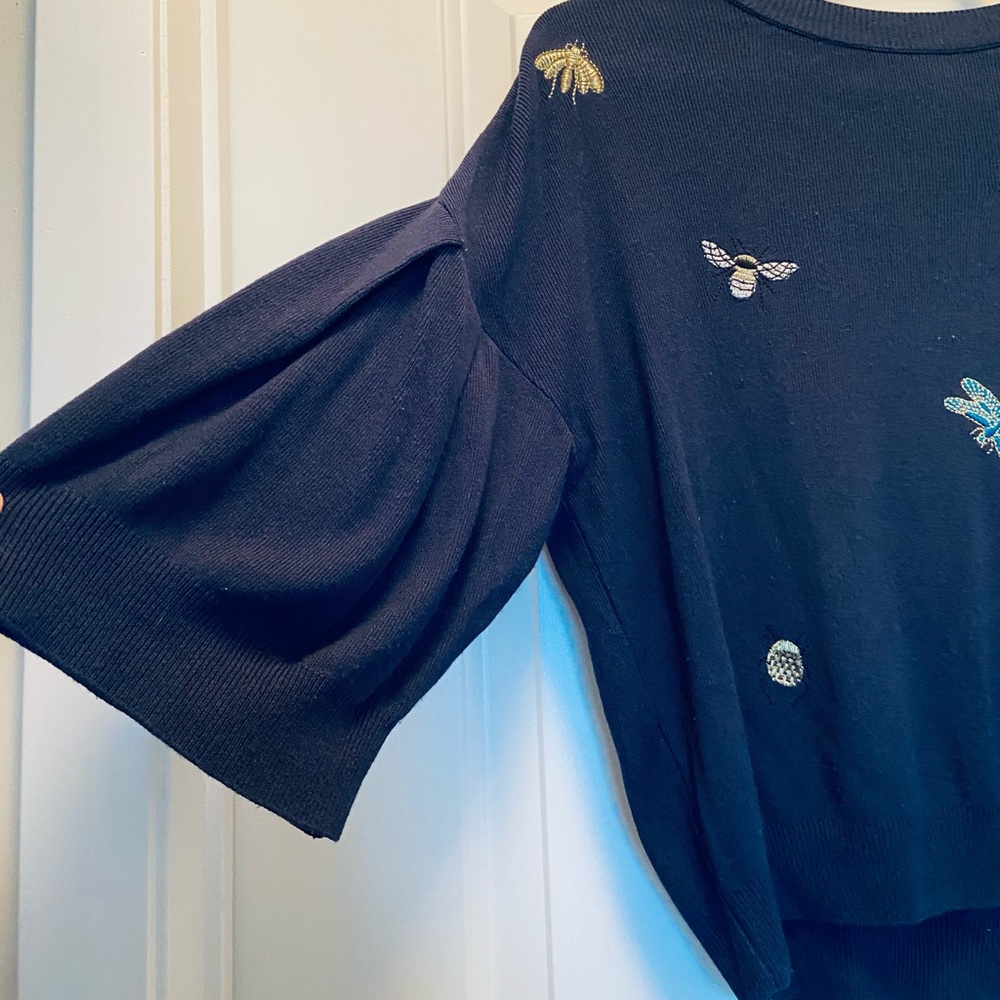 Mango sweater navy blue